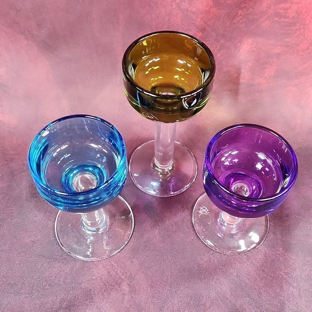 🩵NIB Partylite Color Spots Tealight Candle Holder Trio